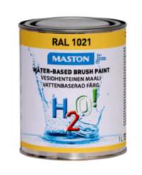 Färg H2O! RAL1021 Rybsgul 1l