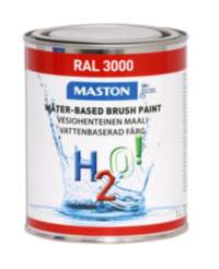 Maali H2O! RAL3000 Tulenpunainen 1l