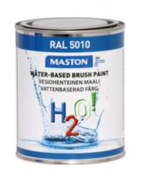 Färg H2O! RAL5010 Gentianblå 1l