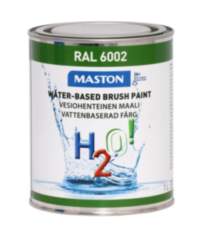 Färg H2O! RAL6002 Bladgrön 1l