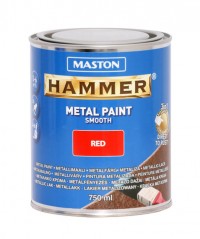 Paint Hammer Smooth Red 750ml