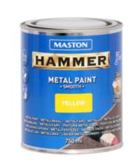 Paint Hammer Smooth Yellow 750ml