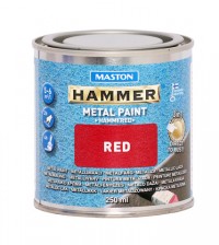 Paint Hammer Hammered Red 250ml