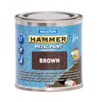 Hammer Hammarlack metallfärg brun 250ml