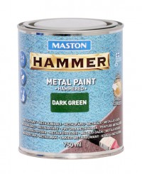 Hammer Hammarlack metallfärg grön 750ml