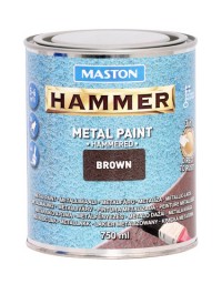 Hammer Hammarlack metallfärg brun 750ml