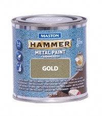 Hammer Hammarlack metallfärg guld 250ml