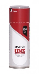 Spraypaint ONE - Satin Flame Red RAL3000 400ml