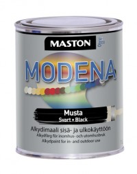 Färg Modena  Svart 1l