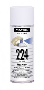 Spraypaint 100 White matt 224 400ml RAL9003M